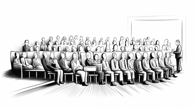 Vector conferences cartoon vector background