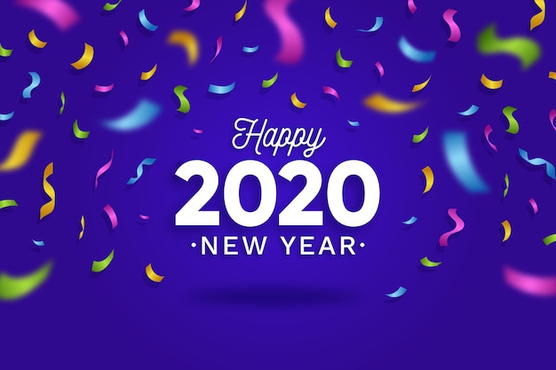 Confetti background new year 2020