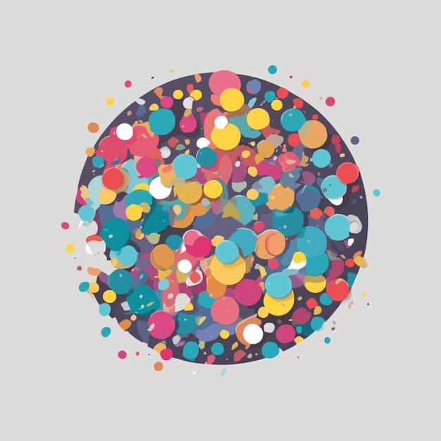 Vector confetti cartoon vector