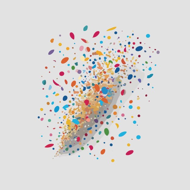 Vector confetti cartoon vector