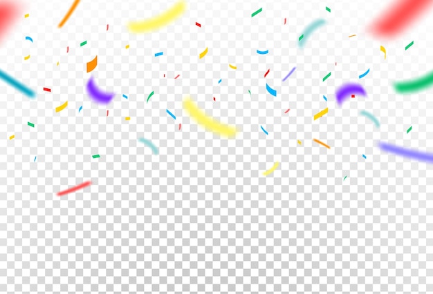 confetti colorful combination blury vector illustration eps 10