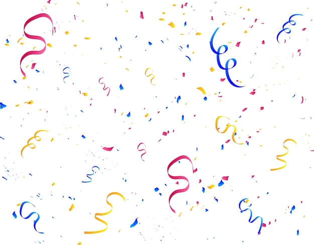 Confetti falling on background holiday birthday Multicolored confetti