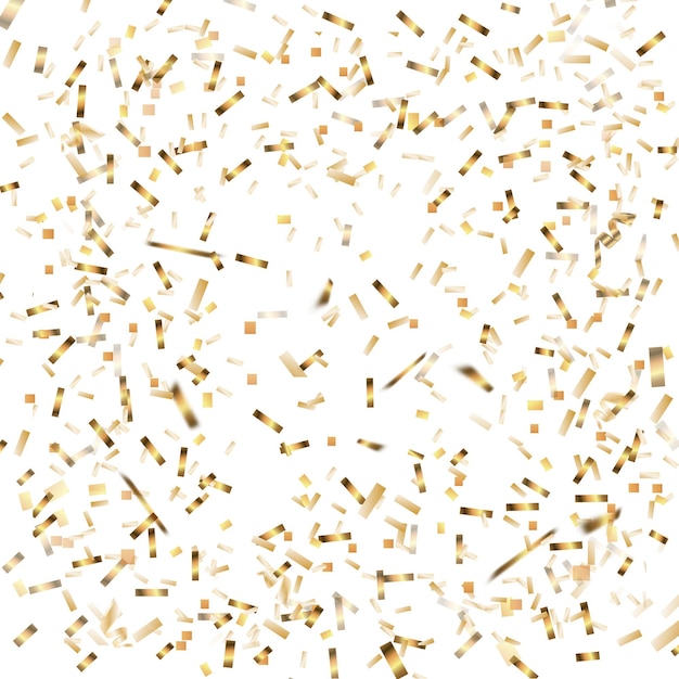 Confetti Falling shiny golden confetti Bright golden festive tinsel Festive background