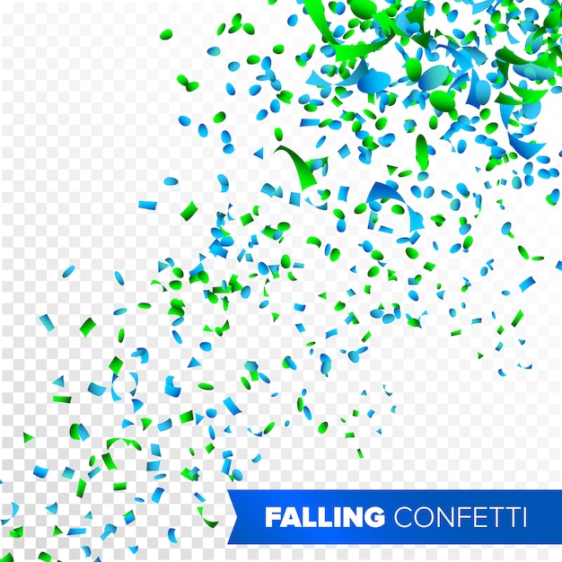 Vector confetti falling vector