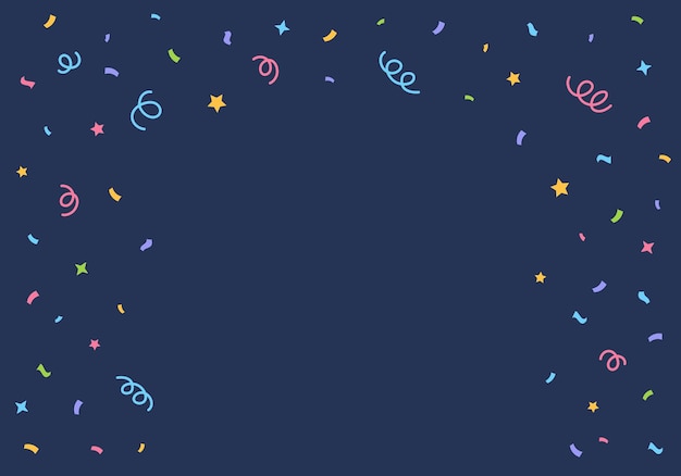 Vector confetti and firecracker for promotions events party diary decorate festive background
