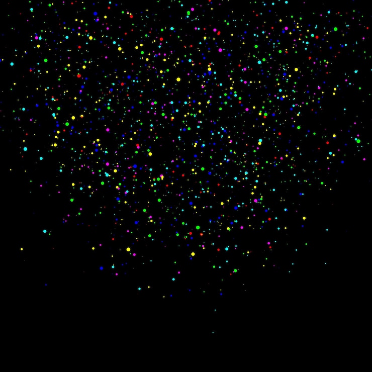 Vector confetti holiday background