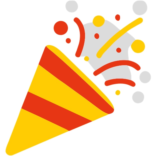 confetti pictogram gekleurde vormen