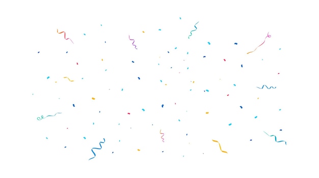 Confetti vector achtergrond partij ontwerp met kleurrijke confetti