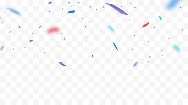 Confetti Vector Background Party Design With Colorful Confetti