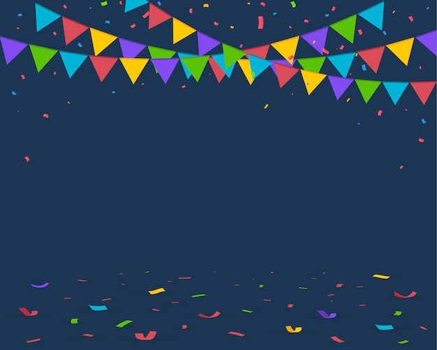 Confetti vector background