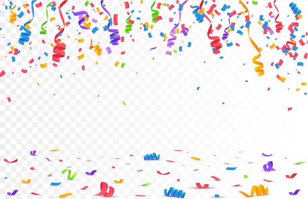 Confetti vector background