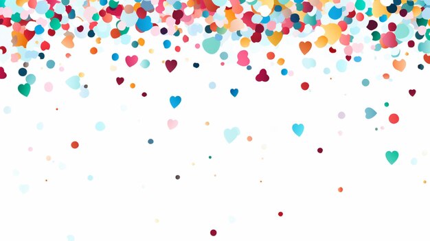 Vector confetti vector background