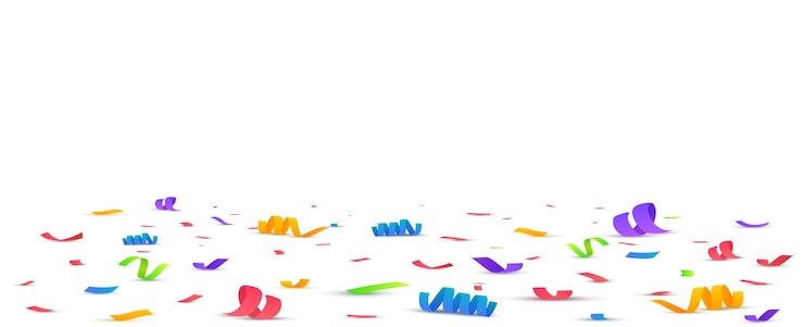 Vector 색종이 벡터 일러스트 레이 션 축제 배경 파티 개념 비행 리본 절연