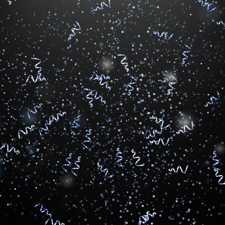 Vector confetti with background