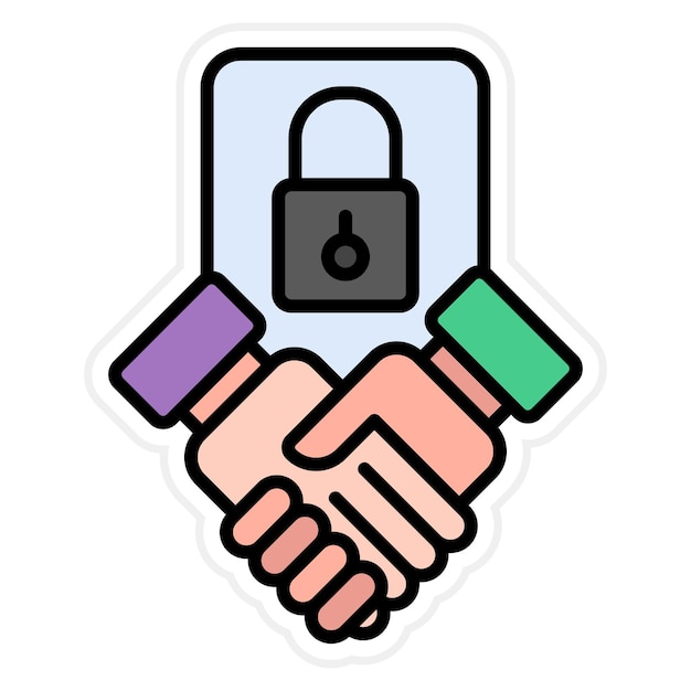 Confidential Agreement icon vector image Can be used for Human Resources