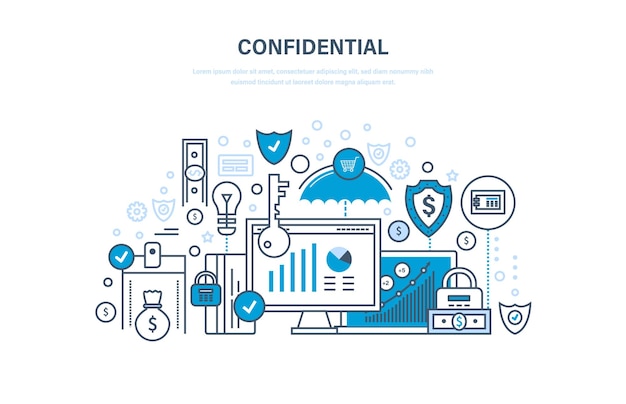 Confidential information Protection of data security of finance operations secrecy