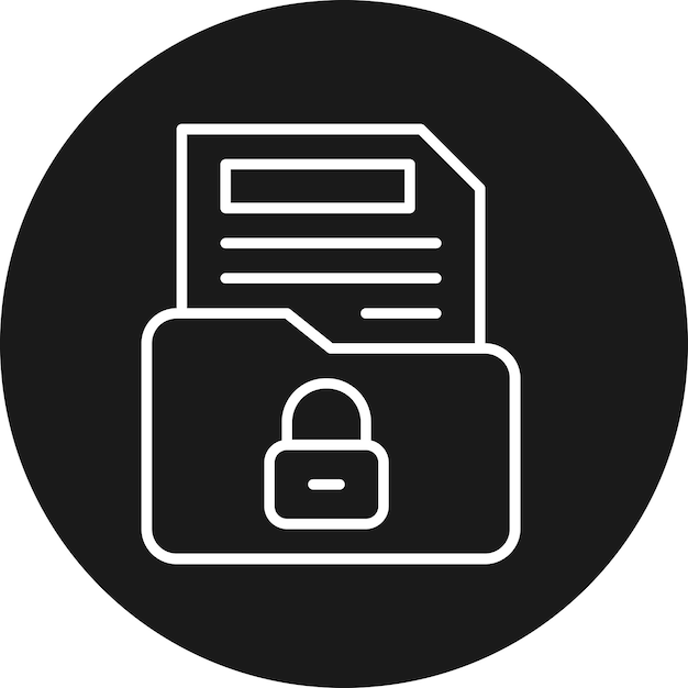 Конфиденциальная векторная икона может быть использована для полицейского набора икон