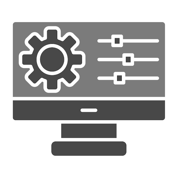 Vector configuration icon