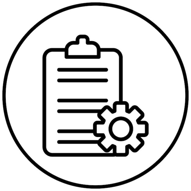 configuration management vector icon illustration of quality assurance iconset