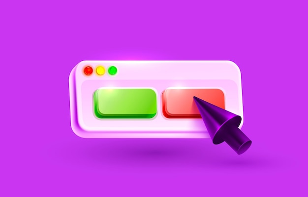 Confirmation window make a choice press a button vector