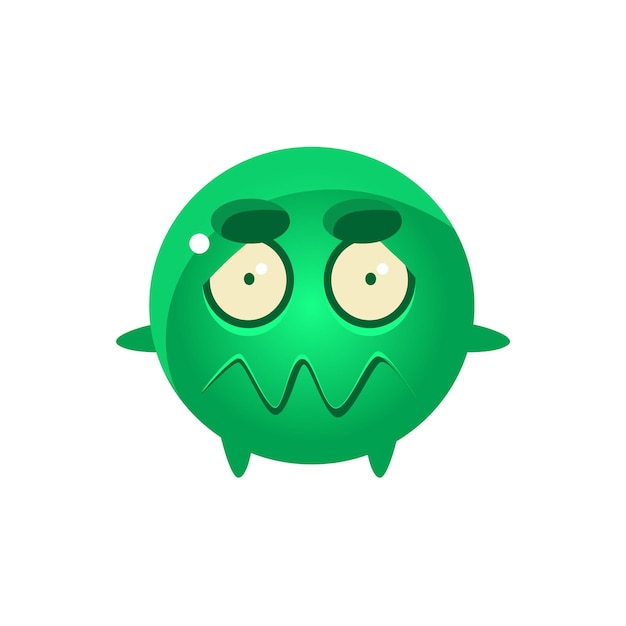 Confused Round Character Emoji