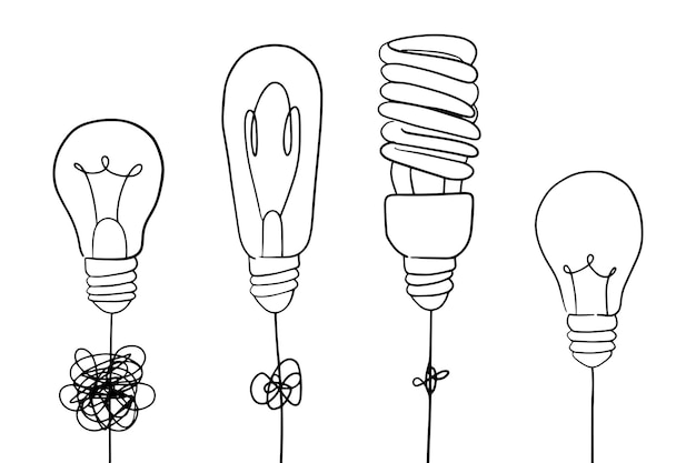 복잡한 낙서 벡터 일러스트 레이 션을 단순화 혼란 명확성 또는 경로 벡터 아이디어 개념