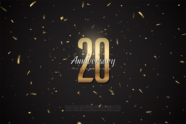 Congratulations for the 20th anniversary background