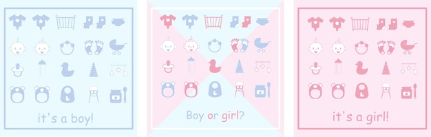 Congratulations on the birth of a boy or girl It's a boy or girl