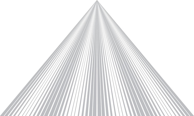 Conical Abstract Perspective with Gradient and Lines