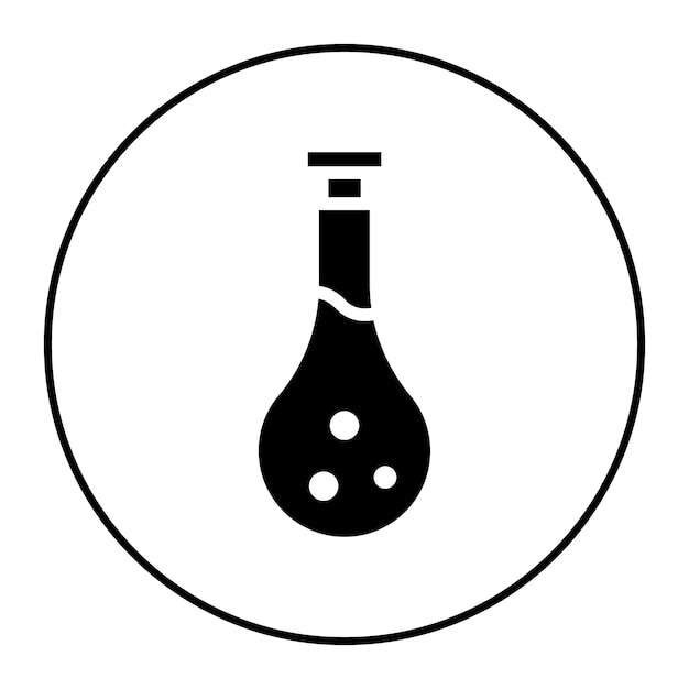 Conische fles icoon vector afbeelding Kan worden gebruikt voor de wetenschap