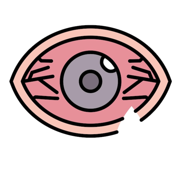 Conjunctivitis Flat Illustration