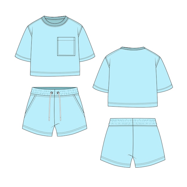 Conjunto de shorts y camisa