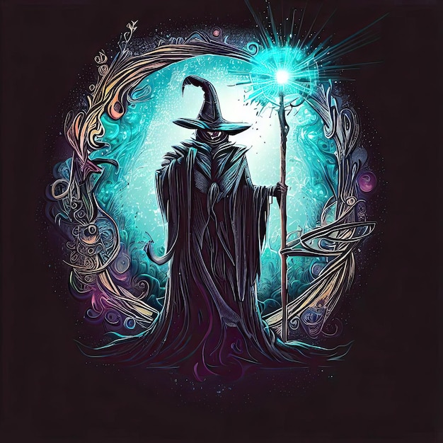 Conjuror's Legacy An Artistic Tee Celebrating the Art of Spellcasting