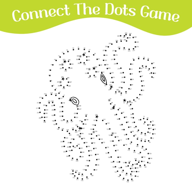 connect the dots draw game kids puzzle worksheet