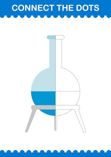 Соедините точки Флорентийская фляжка с заданиями для детей