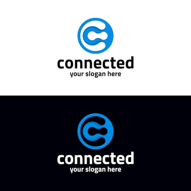 Connect Logo Design Template Download