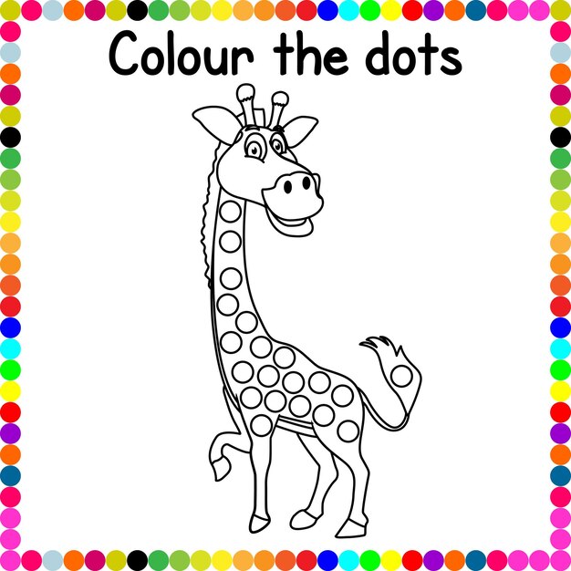 Vector connect the dots-activiteitenpagina voor kinderen