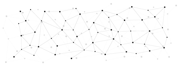 connected black dots design