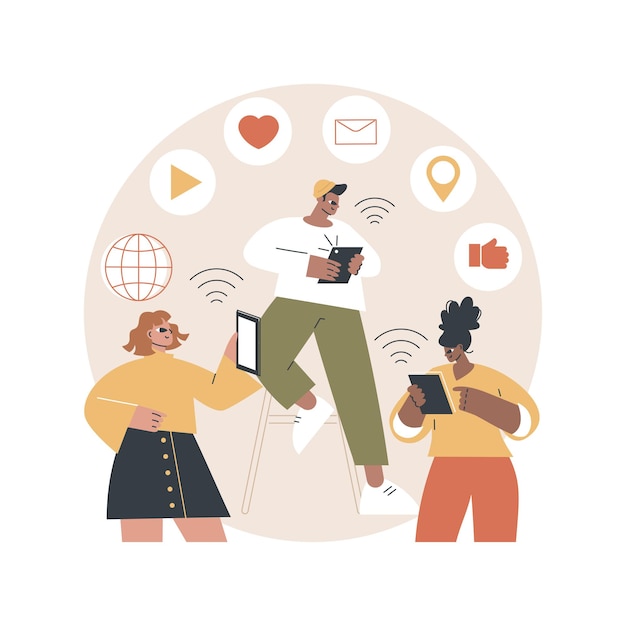Иллюстрация концепции Connected Living