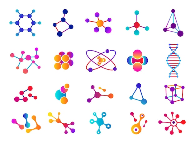 接続された分子セット