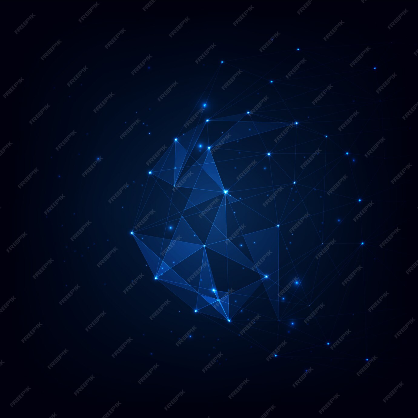 Premium Vector | Connected polygons plexus vector background, connected ...