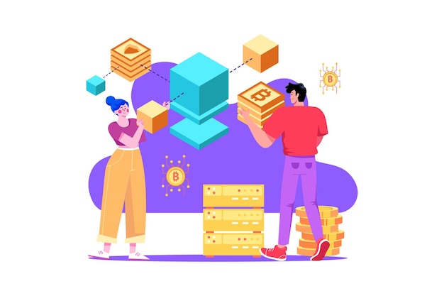 ブロックチェーン技術におけるブロックの接続
