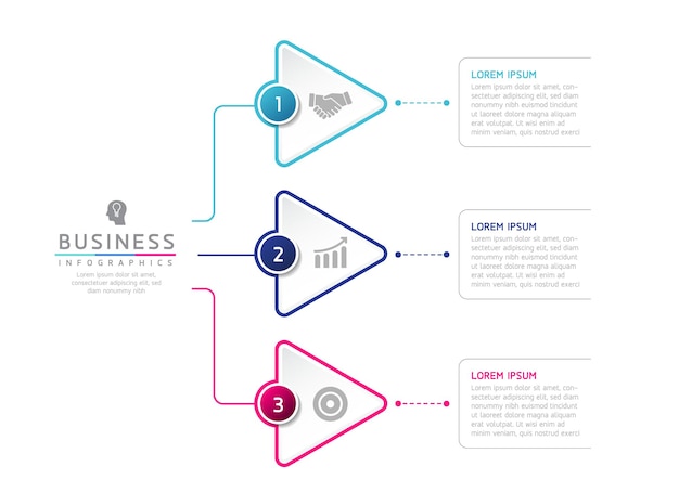 Connecting Steps business Infographic Template