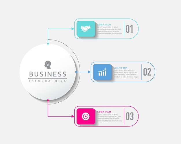 Connecting Steps business Infographic Template