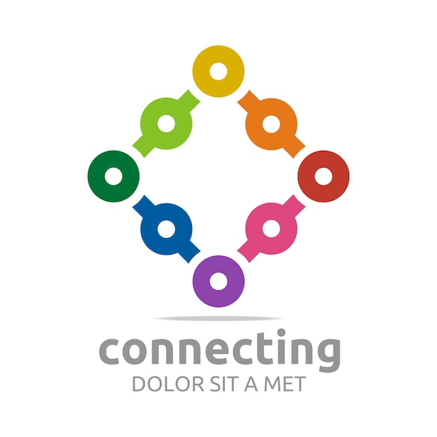 Connecting symbol logo