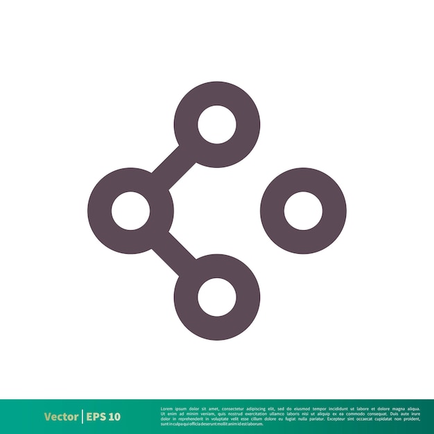 接続チェーン アイコン ベクトルのロゴのテンプレート イラスト デザイン ベクトル EPS 10
