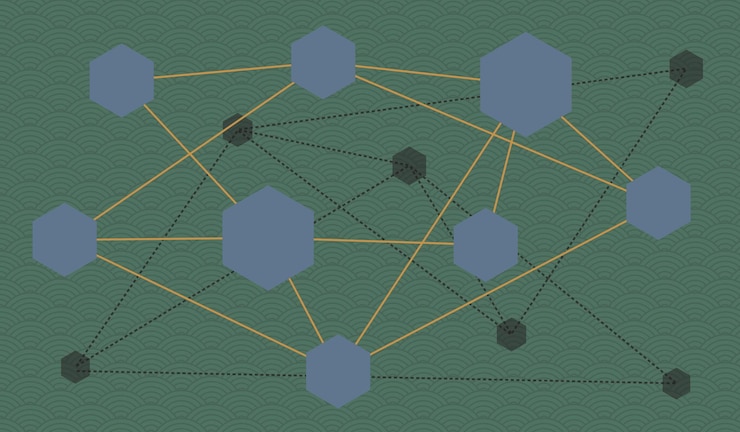 Vector connection icon hub network connection background vector illustration