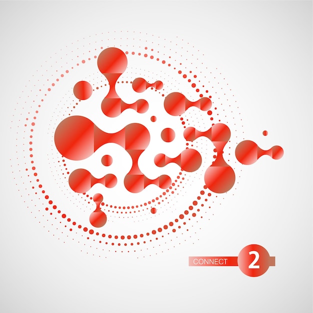 Connection molecule design Great design for any purposes Abstract pattern Futuristic design Future technology Medical technology science background Global social network