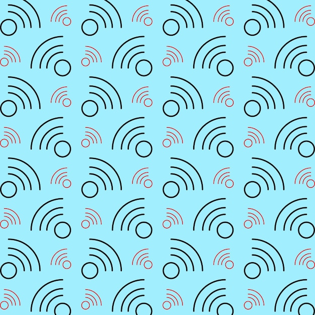 Connection signal beautiful pattern design seamless wallpaper vector illustration background