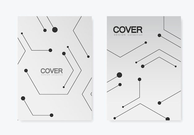 connection and social network cover set